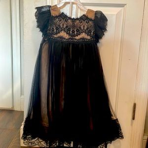 Trish Scully Toddler Occasion dress - size 3- black.
